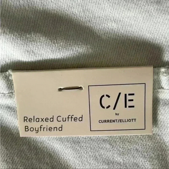 Current/Elliott Relaxed Cuff Boyfriend Fit Jeans in Oblique Size 26 NWT - Picture 7 of 9